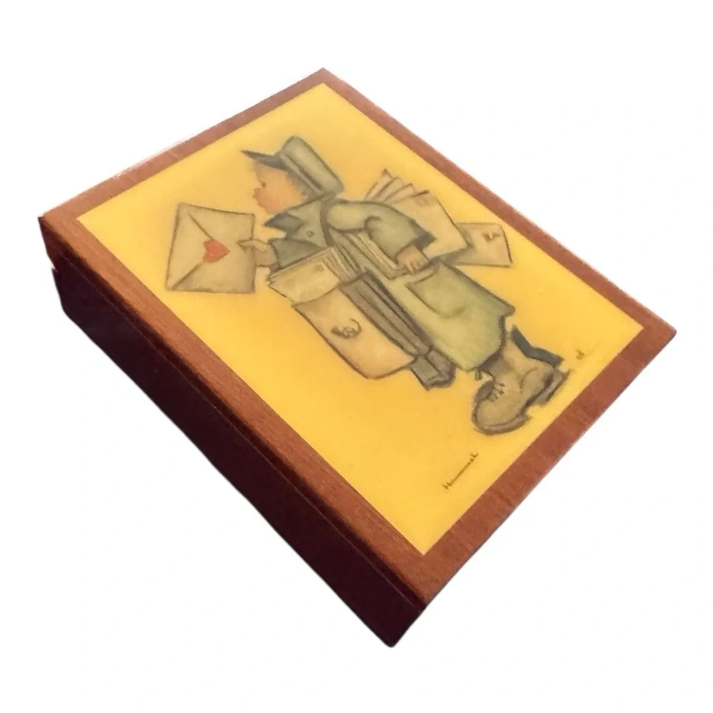 Vintage Hummel Postal Carrier Music Box (Plays Lara's Theme Dr Zhivago